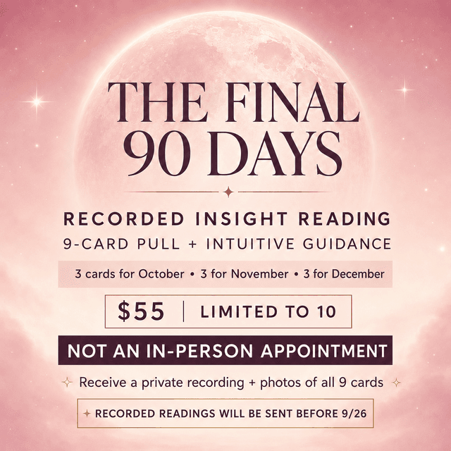 Final 90 Days ✨ Recorded Reading at Glow Up Studios Scalp & Soul in East Setauket, NY